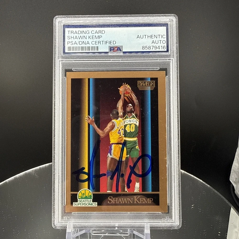 Shawn Kemp Skybox 1990 RC Rookie Autograph Auto PSA DNA Certified 90-91